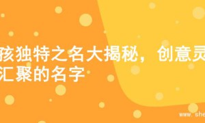 女孩独特之名大揭秘，创意灵感汇聚的名字