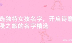 精选独特女孩名字，开启诗意浪漫之旅的名字精选